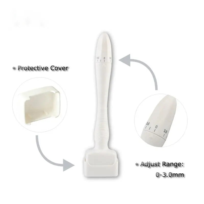 140Needles Derma Stamp Adjustable Microneedle Roller for Hair Care and Skin Massage, Professional Skincare Tool for Home and Salon Use, Facial Cleansing and Massage Device