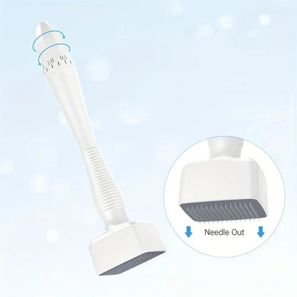140Needles Derma Stamp Adjustable Microneedle Roller for Hair Care and Skin Massage, Professional Skincare Tool for Home and Salon Use, Facial Cleansing and Massage Device