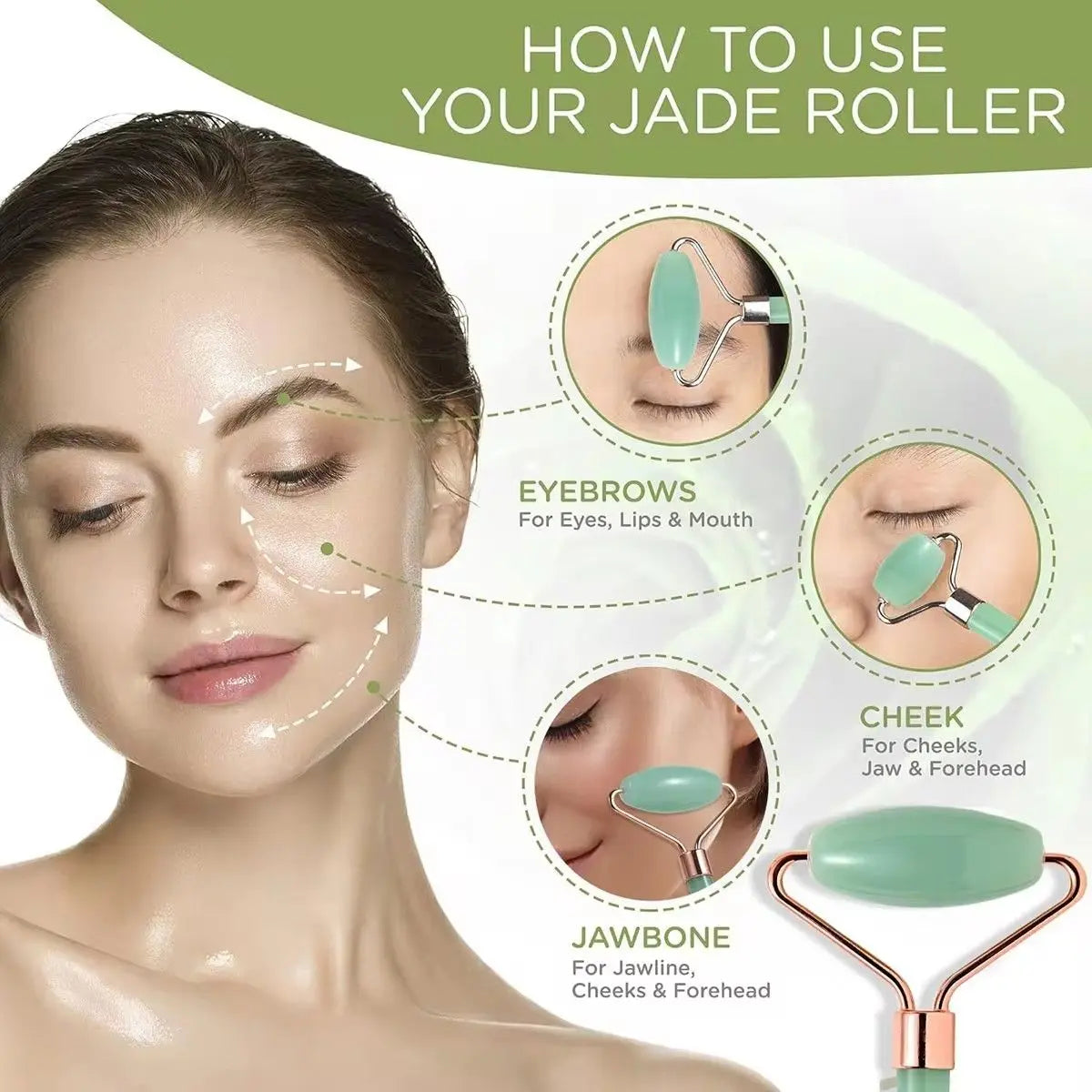 Gua Sha Board 2PCS Massage Stone for Facial Body Skincare Roller Scraping Massager Natural Resin Facial Lifting Scraper Neck anti Wrinkle Massager Tool Smooth Handle Highly Polished Self Care Tool for Youth